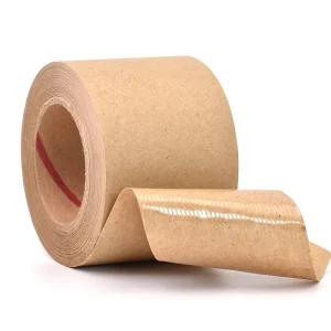 Acrylic Adhesive Single Sided Brown Kraft Paper Tape for Carton Sealing Strong Reinforced Water Activated Packing Tape
