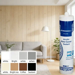 Acrylic Construction Sealant 300ml for Wood Frames, Doors, Windows, Drywall, Plaster, Tile and Brickwork