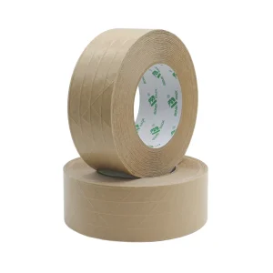 Acrylic Self Adhesive Kraft Paper Reinforced Gummed Tape Water Activated Masking Wrapping Tape for Carton Packing Strong Writable