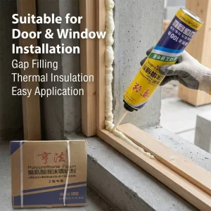 Aerosol Expanding Foam Sealant for Building Installation Wall Crack Filling and Soundproofing