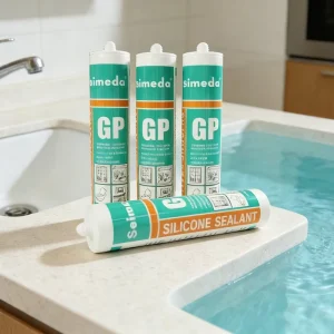 All-Weather Resistant Acetic Silicone Sealant for Exterior Construction, Glass, Skylights, Doors, and Window Frames