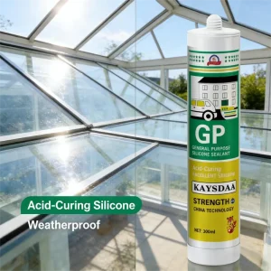 Anti-Mildew Waterproof Acetic Silicone Sealant Clear Structural Adhesive for Glass Construction and DIY