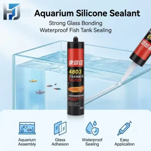 Aquarium Silicone Adhesive for Fish Tank Construction Glass Bonding and Waterproof Sealing