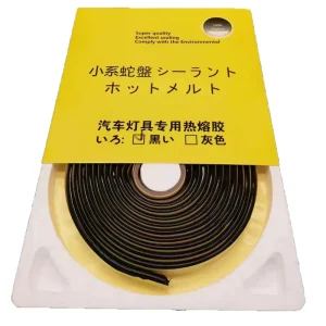 Auto Headlight Retrofit Grey Black Snake Butyl Synthetic Rubber Glue Adhesive Sealant Tape