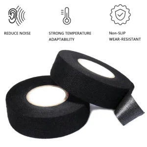 Automotive Heat Resistant Rubber Adhesive Wiring Harness Tape Polyester Material Masking Use