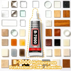 B 7000 Clear Adhesive Glue 15ml 25ml 50ml 110ml for Fiber Garment Repair Plastic Metal Electronics DIY Assembly Squeeze Design