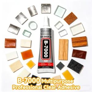 B 7000 Multipurpose Adhesive Glue 15ml 25ml 50ml 110ml Clear Squeeze Tube for Plastic Metal Electronic Components DIY Repair