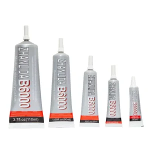 Zhanlida B6000 Transparent Contact Adhesive with Precision Applicator Tip, 15 mL B6000 Glue Adhesive