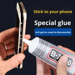 B7000 Acrylic Adhesive for Mobile Phone Screen Repair and Back Cover Fixing, Transparent Soft Gel
