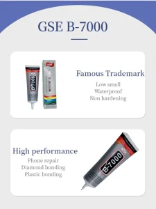 B7000 Mobile Phone Repair Glue for Diamond and Plastic Bonding 110ml Needle Style