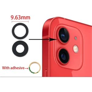Back Rear Camera Glass Lenses Cover With Adhesive for Iphone 12 Pro Max 12 Mini Phone Camera Mobile Phone Flex Cables