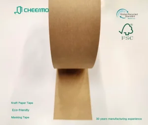 Biodegradable Brown Kraft Paper Waterproof Acrylic Adhesive Carton Sealing Packaging Tape