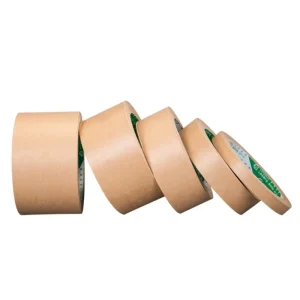 Biodegradable Kraft Paper Tape Rolls Pressure Sensitive Carton Sealing Tape for Packaging and Box Closure