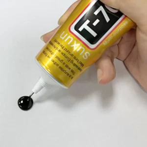 Black Acrylic Glue T7000 Adhesive for Phone Screen Repair Frame Leak and LCD Crack Sealing