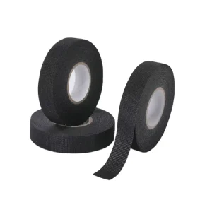 Black Adhesive Cable Protection Fabric Cloth Automotive Wire Harness Tape