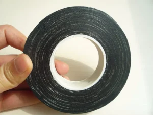 Black Cotton Fabric Insulation Tape for Low Voltage Cable Wrapping Wire Harness Fixing Home Appliance Circuit Insulation