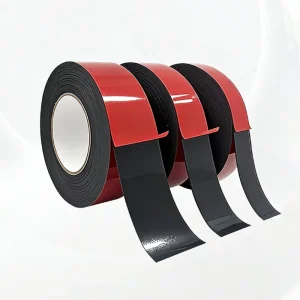 Black Double-Sided Foam Tape, Waterproof Shockproof Adhesive Sealing Tape for Automotive, Electronics, and Building Use