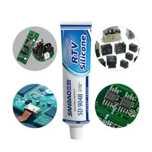 Black High-Temperature RTV Silicone Rubber Sealant for Electronic Device Sealing and Bonding