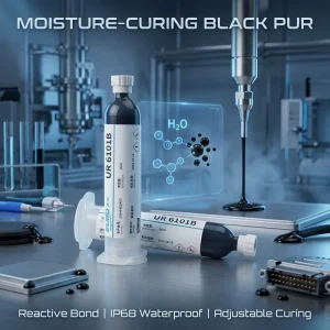 Black Moisture-Curing PUR Hot Melt Adhesive for Wearable Screen Sealing and Electronic Bonding