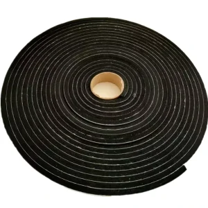 Black Neoprene Rubber Self Adhesive Sponge Strips Anti Noise Waterproof Foam Insulation Tape