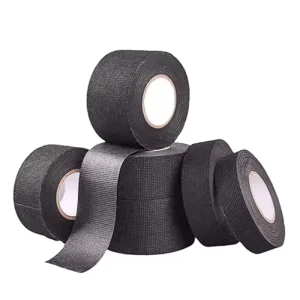 Black PET Fleece Cotton Cloth Automotive Wire Harness Tape Noise Dampening Insulation Flannel High Temperature Adhesive Tape