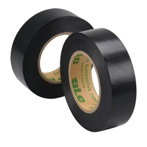 Black PVC Electrical Wire Harness Tape with Adhesive Cloth, Coated Fiber, and Fleece Fabric