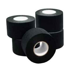 Black Polyester Fiber Felt Cloth Single-Sided Rubber Adhesive Electrical Wire Harness Masking Tape
