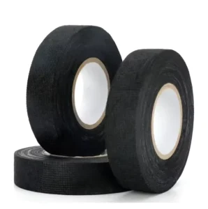 Black Polyester Nonwoven Automotive Wire Harness Tape with Rubber Adhesive, Heat and Flame Resistance