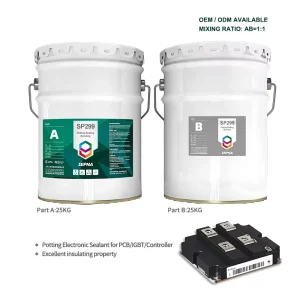 Black Silicone-Based Two-Component Epoxy Adhesive Fast-Curing Room-Temperature Elastic Weather-Resistant for New Energy Applications