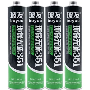 Black Waterproof 310ml Polyurethane PU Auto Glass Windshield Sealant