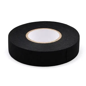 Black and Red 180 μm Polyester PET Wire Harness Tape, 19 mm x 15 m, Conductive Cable Binding Tape