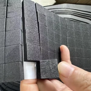 Black and White High-Viscosity EVA Sponge with Single-Sided Adhesive, PE, PU, Silicone, and EPDM Foam Pad