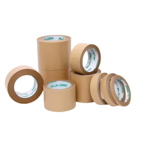 Branded Kraft Brand Paper Biodegradable Brown 25 Mm Logo Custom Adhesive Colored Craft Tape