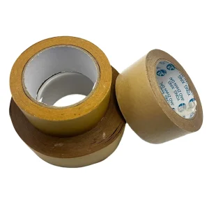 Brown Kraft Paper Pressure Sensitive Acrylic Adhesive Single Sided Packaging Tape for Shipping Carton Sealing