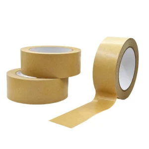 Brown Kraft Paper Tape Self Adhesive Seal for Gift Box Packaging DIY Writable Sticker Roll
