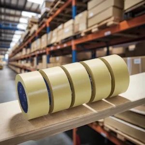 Brown Water Activated Single Sided Kraft Paper Tape with Rubber Adhesive for Carton Box Sealing Model 9511