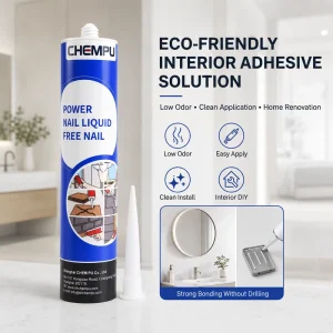 Building Use 400ml Furniture Adhesive Trim Bonding Anti Aging Clear Concrete Glue for Wall Panels Stable No Nail Adhesive