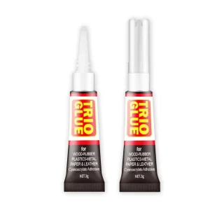 Blister Card-Packaged Instant Adhesive CA Super Glue Cyanoacrylate Super Glue for Plastic, Metal, Ceramic, Shoes, Wood, and Leather