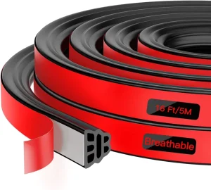 Car Door Rubber Seal Strip Automotive Weather Stripping Universal Self Adhesive Sealing Strip for Cars Truck Rv Pickup