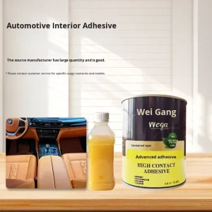 Car Interior Leather Spray Adhesive Yellow High Temperature Resistant Acrylic