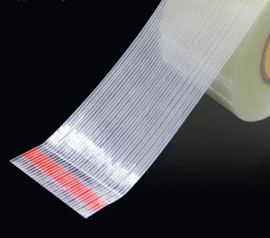 Carton Sealing High Bonding Strength Single Sided Filament Tape High Initial Adhesion