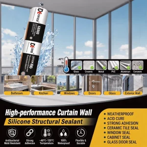China Manufacturer’s Factory Price All Colors Grey Silicone Sealant For Construction Cure Color Packing