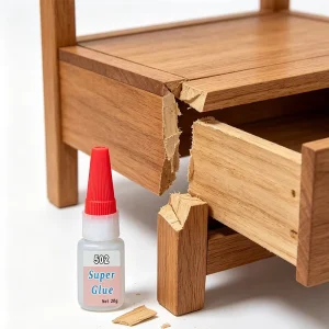 Clear Cyanoacrylate Instant Adhesive, Quick-Dry Super Glue