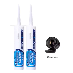 Clear Single-Component RTV Silicone Adhesive Sealant Quick-Dry Silicone Rubber for Electronic Component Filling Sealing and Bonding