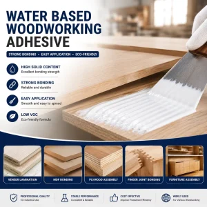Cold-Pressing Transparent-Drying PVAc Wood Glue for Assembly and Finger Joints