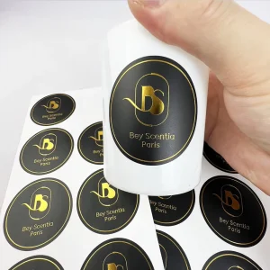 Cosmetics Pvc Label Printing Adhesive Labels Custom Perfume Label Waterproof Sticker Hot Selling