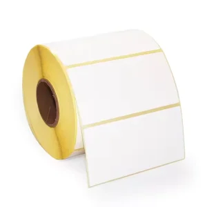 Custom 50mmx25mm 2×1 Inch Self Adhesive Thermal Transfer Label Semi Gloss Paper Barcode Sticker Packaging Labels