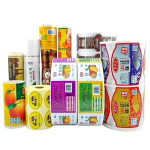 Custom Brand Logo Black Packaging Label Printing Hot Stamping Vinyl Sticker Adhesive Gold Foil Roll Labels