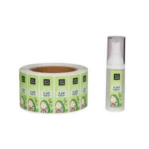 Custom Brand Logo Packaging Labels Waterproof Vinyl Sticker for Skincare Products