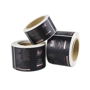 Custom Business Rectangle Labels Durable Waterproof Eco-Friendly Adhesive Paper UV Resistant Printable Sticker Roll for Food